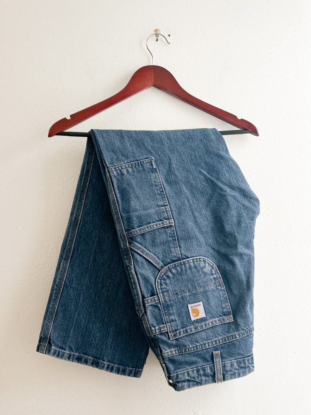 Vintage Carhartt 2007 Carpenter Jeans 6x30 Medium Wash Denim Utility Pants